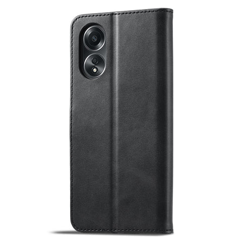 LC.IMEEKE Phone Shell for Oppo A78 4G Case PU Leather Stand Wallet Cover