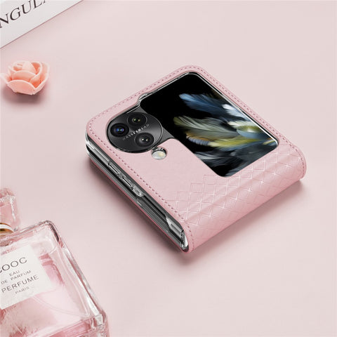 For Oppo Find N3 Flip 5G Folding Cases DUX DUCIS Bril Series Leather Phone Cover