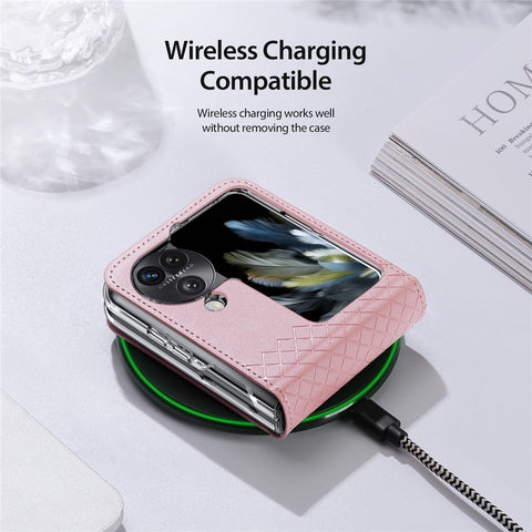 For Oppo Find N3 Flip 5G Folding Cases DUX DUCIS Bril Series Leather Phone Cover