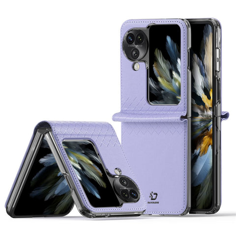 For Oppo Find N3 Flip 5G Folding Cases DUX DUCIS Bril Series Leather Phone Cover