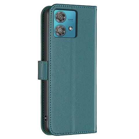 BINFEN COLOR BF17 For Motorola Edge 40 Neo 5G Phone Case PU Leather Wallet Cover