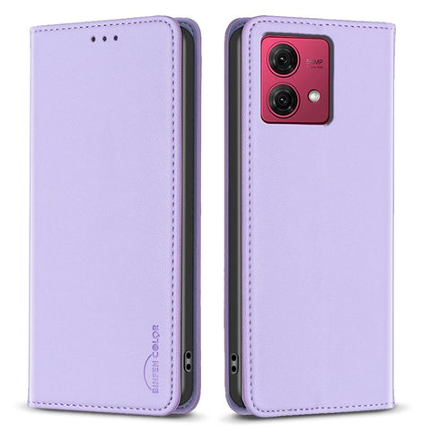 BINFEN COLOR BF18 For Motorola Moto G84 5G Case PU Leather Card Slots Phone Cover Shell