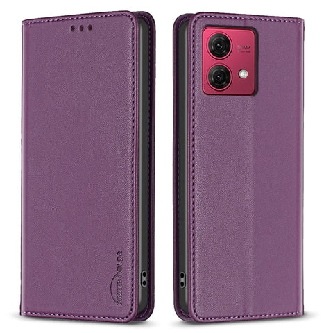 BINFEN COLOR BF18 For Motorola Moto G84 5G Case PU Leather Card Slots Phone Cover Shell