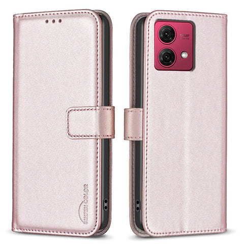 BINFEN COLOR BF17 For Motorola Moto G84 5G Case Wallet Leather Cell Phone Stand Cover