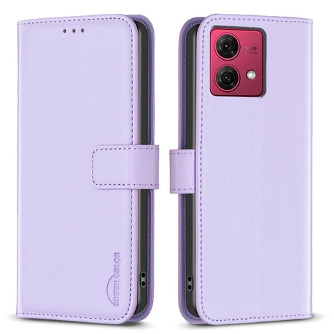BINFEN COLOR BF17 For Motorola Moto G84 5G Case Wallet Leather Cell Phone Stand Cover