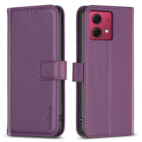 BINFEN COLOR BF17 For Motorola Moto G84 5G Case Wallet Leather Cell Phone Stand Cover