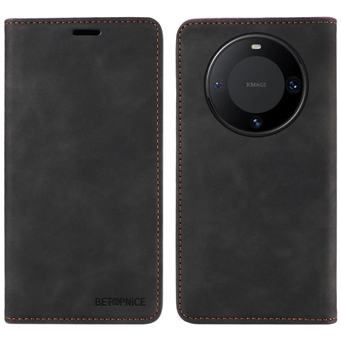 BETOPNICE 003 For Huawei Mate 60 Pro Case Magnetic Closing Leather Wallet Phone Cover