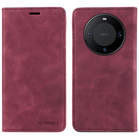 BETOPNICE 003 For Huawei Mate 60 Pro Case Magnetic Closing Leather Wallet Phone Cover