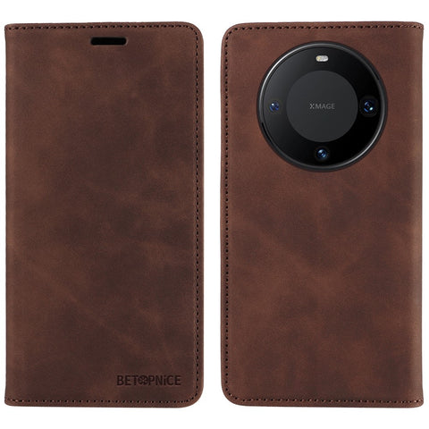 BETOPNICE 003 For Huawei Mate 60 Cover Leather Stand RFID Blocking Wallet Phone Case