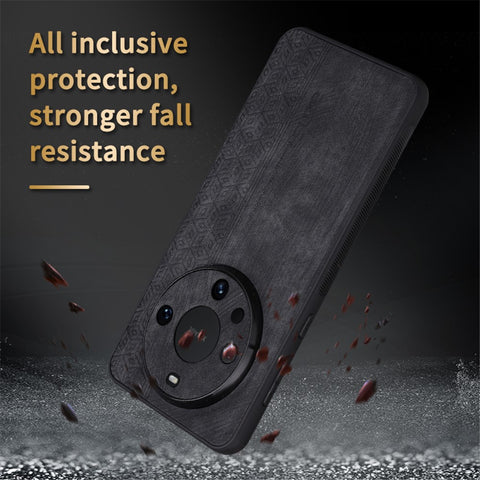 AZNS For Huawei Mate 60 Pro Case Slim-Fit Imprinted Pattern PU Leather+TPU Phone Shell
