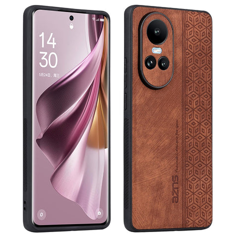 AZNS For Oppo Reno10 5G (Global) / Reno10 Pro 5G (Global) Case Slim-fit PU Leather+TPU Phone Protector