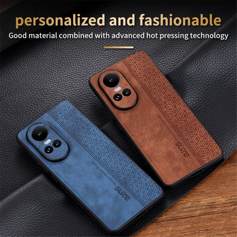 AZNS For Oppo Reno10 5G (Global) / Reno10 Pro 5G (Global) Case Slim-fit PU Leather+TPU Phone Protector