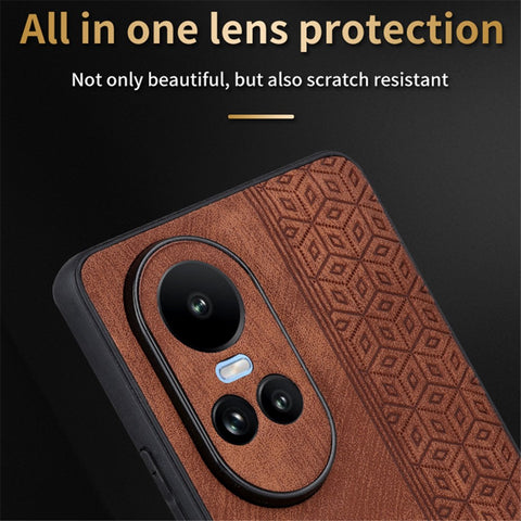 AZNS For Oppo Reno10 5G (Global) / Reno10 Pro 5G (Global) Case Slim-fit PU Leather+TPU Phone Protector