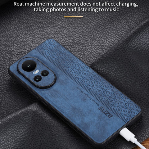 AZNS For Oppo Reno10 5G (Global) / Reno10 Pro 5G (Global) Case Slim-fit PU Leather+TPU Phone Protector