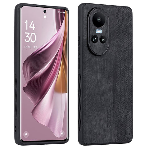 AZNS For Oppo Reno10 5G (Global) / Reno10 Pro 5G (Global) Case Slim-fit PU Leather+TPU Phone Protector