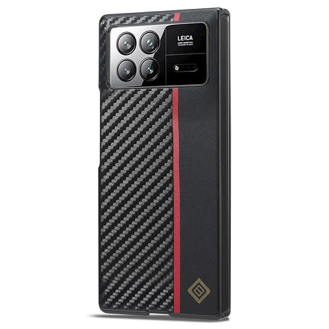 LC.IMEEKE For Xiaomi Mix Fold 3 5G Case Carbon Fiber Texture Drop-Proof Shell Phone Cover
