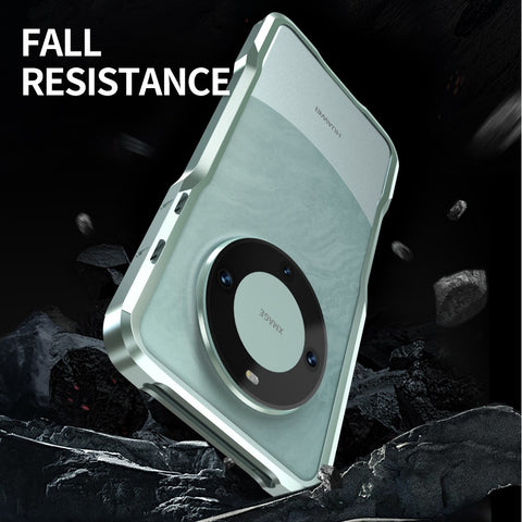 LUPHIE For Huawei Mate 60 Pro Bumper Case Shockproof Mobile Phone Metal Frame