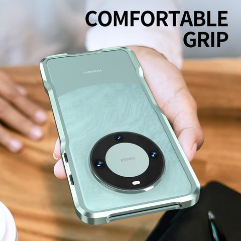 LUPHIE For Huawei Mate 60 Pro Bumper Case Shockproof Mobile Phone Metal Frame