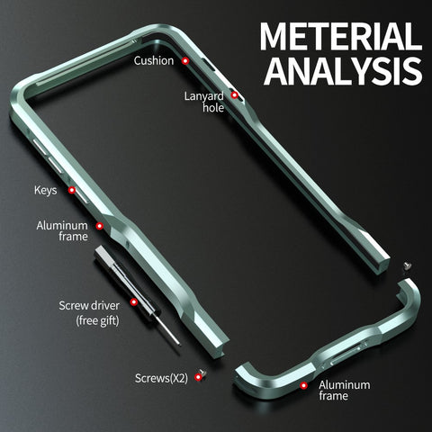 LUPHIE For Huawei Mate 60 Pro Bumper Case Shockproof Mobile Phone Metal Frame