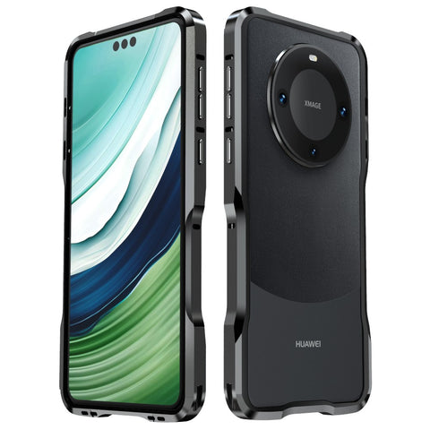 LUPHIE For Huawei Mate 60 Pro Bumper Case Shockproof Mobile Phone Metal Frame