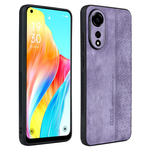 AZNS For Oppo A78 4G Case Anti-scratch Imprinted PU Leather+TPU Phone Back Cover