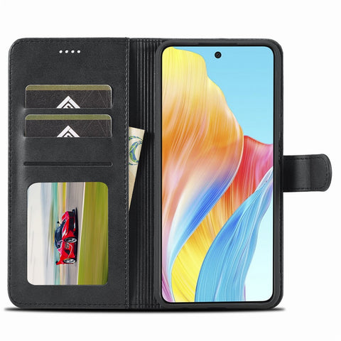 LC.IMEEKE For Oppo Reno8 T 4G Leather Case Wallet Stand Smartphone Cover