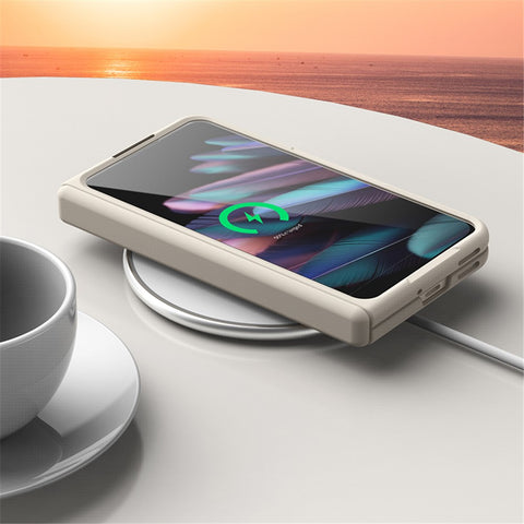 For Oppo Find N2 5G Case Protective Hard PC Phone Cover with Tempered Glass Film / Lens Protector