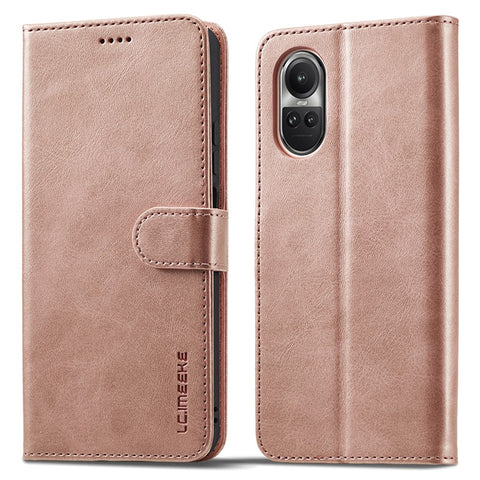 LC.IMEEKE For Oppo Reno10 Pro 5G (Global) / Reno10 5G (Global) Case PU Leather Stand Phone Wallet Cover