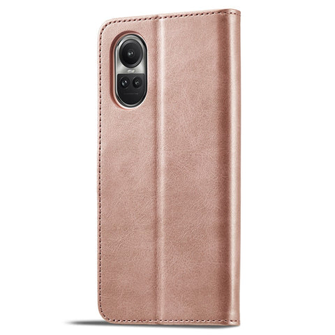 LC.IMEEKE For Oppo Reno10 Pro 5G (Global) / Reno10 5G (Global) Case PU Leather Stand Phone Wallet Cover
