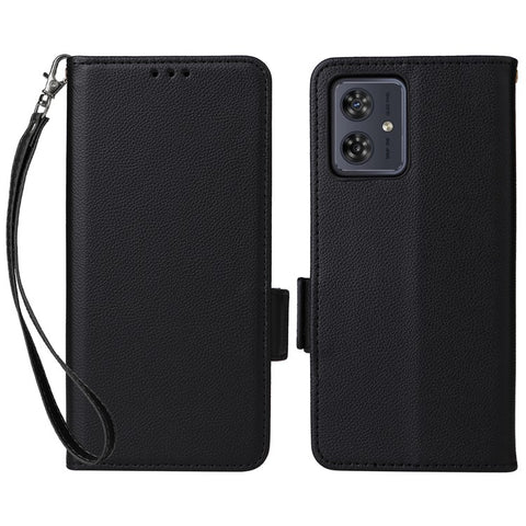 For Motorola Moto G54 5G / G54 Power 5G / G64 5G / G64y 5G Case Wallet Stand Phone Cover with Strap