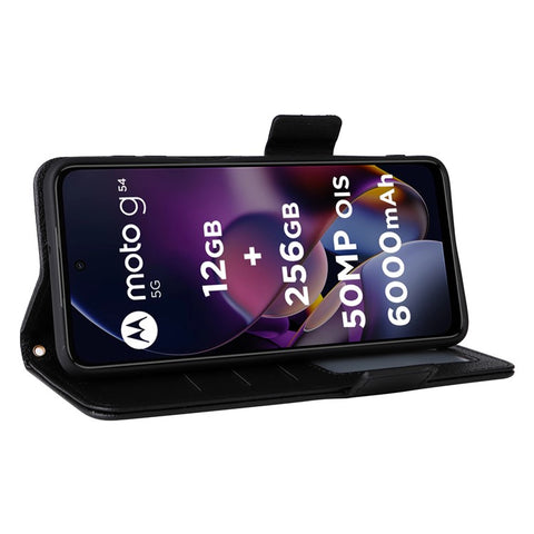For Motorola Moto G54 5G / G54 Power 5G / G64 5G / G64y 5G Case Wallet Stand Phone Cover with Strap
