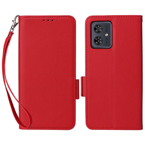 For Motorola Moto G54 5G / G54 Power 5G / G64 5G / G64y 5G Case Wallet Stand Phone Cover with Strap