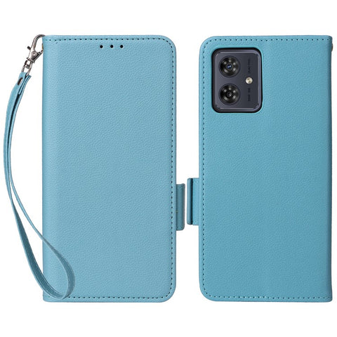 For Motorola Moto G54 5G / G54 Power 5G / G64 5G / G64y 5G Case Wallet Stand Phone Cover with Strap