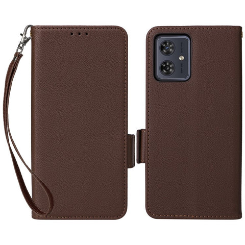 For Motorola Moto G54 5G / G54 Power 5G / G64 5G / G64y 5G Case Wallet Stand Phone Cover with Strap