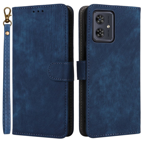 For Motorola Moto G54 5G / G54 Power 5G / G64 5G / G64y 5G Case RFID Blocking Wallet Phone Cover with Strap
