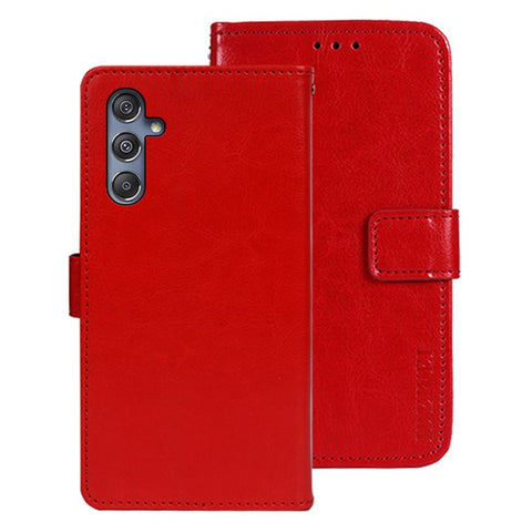 IDEWEI For Samsung Galaxy M34 5G / F34 5G Case Crazy Horse Texture Wallet Cover
