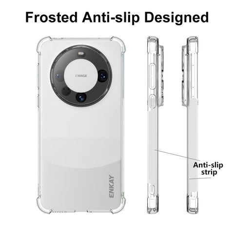 ENKAY HAT PRINCE For Huawei Mate 60 Pro Case TPU Phone Cover with 3D Curved PET Screen Protector