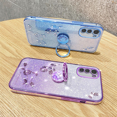 KADEM For Motorola Moto E32 4G / E32s 4G Case Ring Kickstand TPU Smartphone Cover