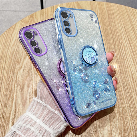 KADEM For Motorola Moto E32 4G / E32s 4G Case Ring Kickstand TPU Smartphone Cover
