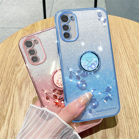 KADEM For Motorola Moto E32 4G / E32s 4G Case Ring Kickstand TPU Smartphone Cover