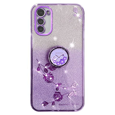 KADEM For Motorola Moto E32 4G / E32s 4G Case Ring Kickstand TPU Smartphone Cover