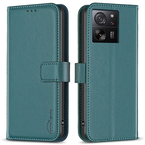 BINFEN COLOR BF17 For Xiaomi 13T Pro / 13T / Redmi K60 Ultra Case Wallet Leather Cell Phone Cover with Stand