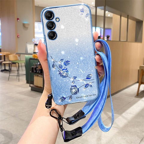 KADEM Cell Phone Cover for Samsung Galaxy M54 5G / F54 5G Case TPU Phone Shell with Strap
