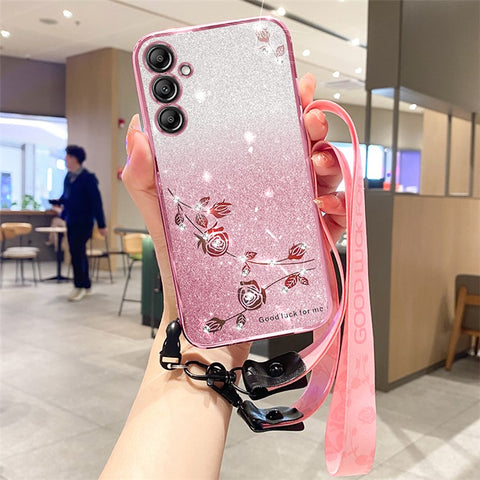 KADEM Cell Phone Cover for Samsung Galaxy M54 5G / F54 5G Case TPU Phone Shell with Strap