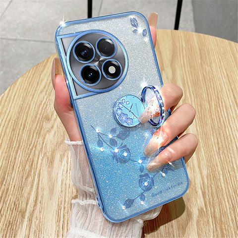 KADEM Kickstand Cover For OnePlus 11 Pro 5G / 11 5G Case Glitter Powder TPU Phone Shell