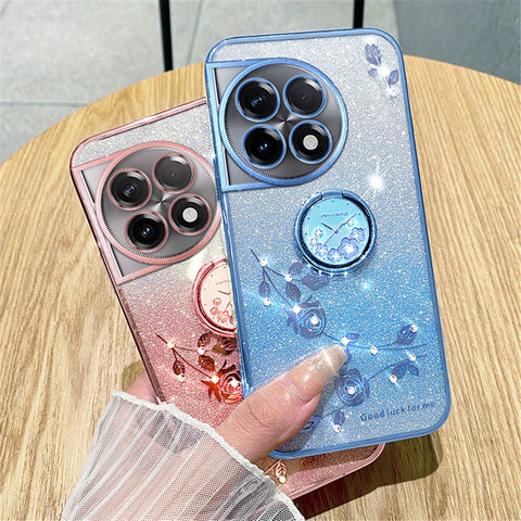KADEM Kickstand Cover For OnePlus 11 Pro 5G / 11 5G Case Glitter Powder TPU Phone Shell