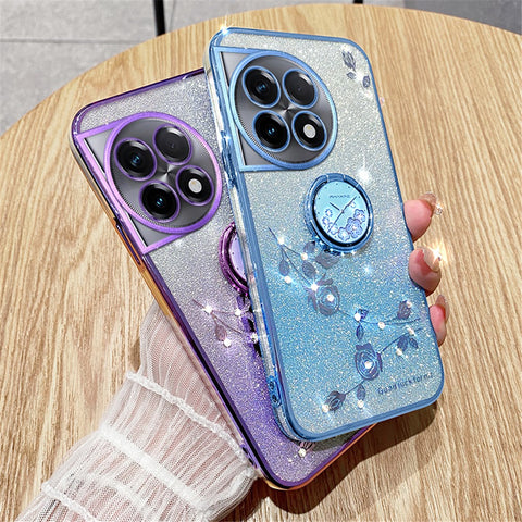 KADEM Kickstand Cover For OnePlus 11 Pro 5G / 11 5G Case Glitter Powder TPU Phone Shell