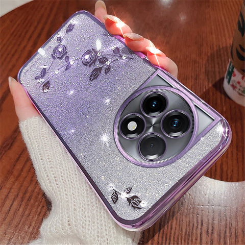 KADEM For OnePlus 11 5G / 11 Pro 5G Case Rhinestone Glitter Phone TPU Cover with Strap