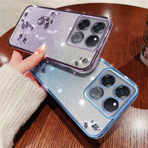 KADEM For OnePlus Ace Racing 5G Case Glitter Phone TPU Drop-proof Cover with Strap