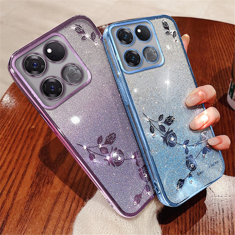 KADEM For OnePlus Ace Racing 5G Case Glitter Phone TPU Drop-proof Cover with Strap